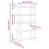 vidaXL &Eacute;tag&egrave;re Ch&ecirc;ne Sonoma 100 x 33,5 x 178 cm Bois d'ing&eacute;nierie