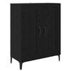 vidaXL Buffet Ch&ecirc;ne noir 69,5 x 34 x 90 cm Bois d'ing&eacute;nierie