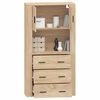 vidaXL Buffet haut Ch&ecirc;ne sonoma Bois d'ing&eacute;nierie
