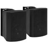 vidaXL Haut-parleurs st&eacute;r&eacute;o muraux 2 pcs noir int&eacute;rieur ext&eacute;rieur 80 W