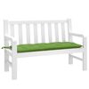 vidaXL Coussin de banc de jardin vert m&eacute;lang&eacute; 120x50x7 cm tissu