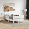 vidaXL Cadre de lit sans matelas blanc 120x190 cm bois de pin massif