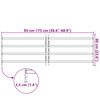 vidaXL Grille de Fen&ecirc;tre Noir 175 x 60 cm Acier enduit de poudre