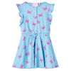 vidaXL Robe pour enfants avec boutons sans manches bleu 116