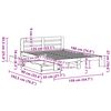 vidaXL Cadre de lit sans matelas 135x190 cm bois de pin massif