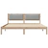 vidaXL Cadre de lit Gris clair 180 x 200 cm Pin massif