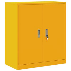 vidaXL Armoire de rangement Jaune moutarde 80 x 40 x 90 cm Acier