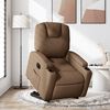 vidaXL Fauteuil inclinable &eacute;lectrique marron tissu