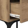 vidaXL Table de chevet avec tiroir Ch&ecirc;ne artisanal 40 x 29 x 60 cm