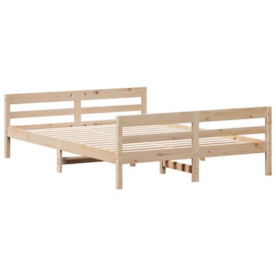 vidaXL Cadre de lit sans matelas 140x200 cm bois massif de pin