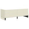 vidaXL Cadre de lit d'angle Cr&egrave;me 80 cm x 200 cm Velours