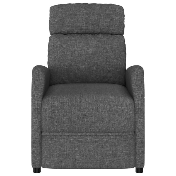 vidaXL Fauteuil inclinable Gris fonc&eacute; Tissu