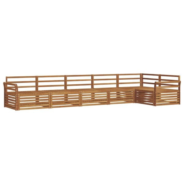 vidaXL Ensemble de canap&eacute;s d'ext&eacute;rieur 6 pcs Naturel