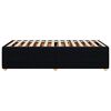 vidaXL Cadre de lit sans matelas noir 80x200 cm tissu