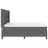 vidaXL Lit &agrave; ressorts avec matelas Gris fonc&eacute; 180 x 200 cm tissu