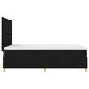 vidaXL Lit &agrave; ressort LED avec matelas Noir 140 x 190 cm tissu