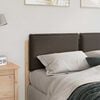 vidaXL T&ecirc;te de lit capitonn&eacute;e Gris Naturel et Clair 120 cm Pin massif