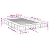 vidaXL Cadre de lit sans matelas sonoma gris 140x200 cm
