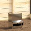 vidaXL Mangeoire pour poules Argent 20 x 25 x 35 cm Acier galvanis&eacute;