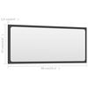 vidaXL Ensemble de meubles de salle de bain 2 pcs Gris