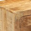 vidaXL Table de chevet 2 pcs 37x32x50 cm bois massif de manguier brut