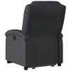 vidaXL Fauteuil inclinable électrique noir cuir véritable