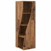 vidaXL Meuble d'angle 32x32x102cm Bois d'ing&eacute;nierie Bois ancien