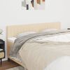 vidaXL T&ecirc;tes de lit Cr&egrave;me 160x5x78/88 cm Tissu