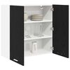 vidaXL Armoire suspendue Ch&ecirc;ne noir 80 x 31 x 80 cm Bois d'ing&eacute;nierie