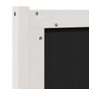 vidaXL T&ecirc;te de lit capitonn&eacute;e avec t&ecirc;te de lit Blanc 135 cm Pin massif