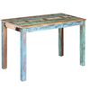 vidaXL Table de salle &agrave; manger Bois de r&eacute;cup&eacute;ration solide 115x60x76cm