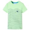 T-shirt pour enfants vert n&eacute;on 140