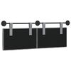 vidaXL T&ecirc;te de lit suspendue Gris clair 130 x 55 x 7 cm tissu