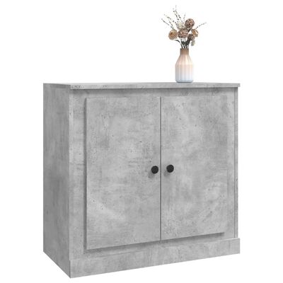 vidaXL Buffet gris béton 70x35,5x67,5 cm bois d'ingénierie