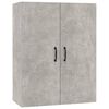 vidaXL Armoire suspendue Gris béton 69,5x34x90 cm Bois d'ingénierie