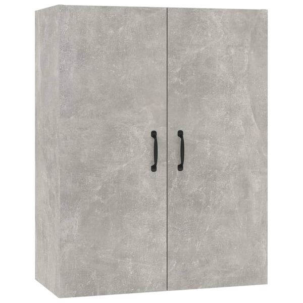 vidaXL Armoire suspendue Gris béton 69,5x34x90 cm Bois d'ingénierie