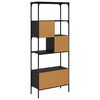 vidaXL Biblioth&egrave;que Ch&ecirc;ne noir 76 x 33 x 188,5 cm Bois d'ing&eacute;nierie
