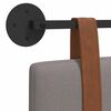 vidaXL T&ecirc;te de lit suspendue Uni Taupe 210 x 55 x 5 cm PU antique