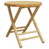 vidaXL Table de jardin pliable &Oslash;45x45 cm bambou