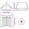 vidaXL Tentes avec toit Gris et orange 256 x 266 x 185 cm Polyester