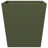 vidaXL Jardini&egrave;re vert olive 40x40x40 cm acier