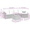vidaXL Salon de jardin avec coussins 6 pcs marron r&eacute;sine tress&eacute;e