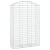 vidaXL Panier de gabions arqu&eacute; 150x50x220/240 cm Fer galvanis&eacute;