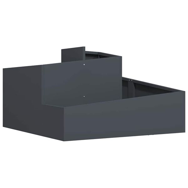 vidaXL Cache-pot de jardin Anthracite 80 x 80 x 50 cm