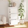 vidaXL Buffet Blanc 32x34x75 cm Bois massif de pin