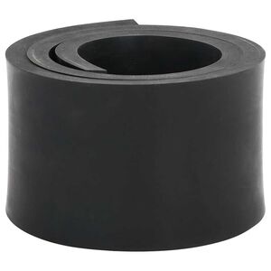 vidaXL Bordure en caoutchouc de chasse-neige noir 120x8x1 cm