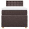 vidaXL Sommier &agrave; lattes de lit avec matelas Marron fonc&eacute; 100x200 cm