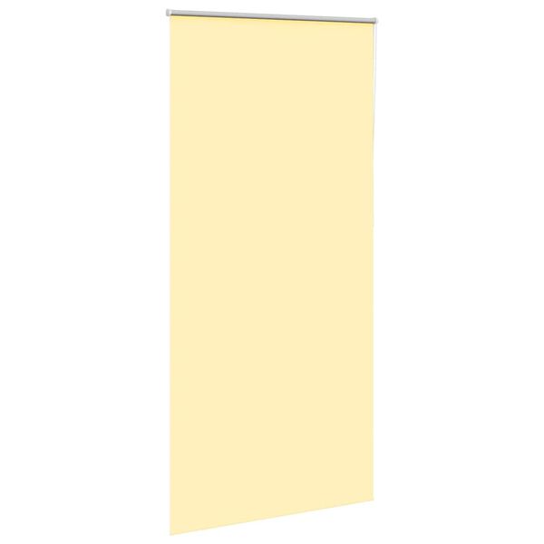 vidaXL Store enrouleur occultant jaune largeur du tissu 90,7 cm