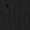 vidaXL Table basse Noir 100x101x40,5 cm Bois massif de pin