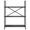 vidaXL &Eacute;tag&egrave;re Ch&ecirc;ne noir 80 x 30 x 109 cm Bois d'ing&eacute;nierie